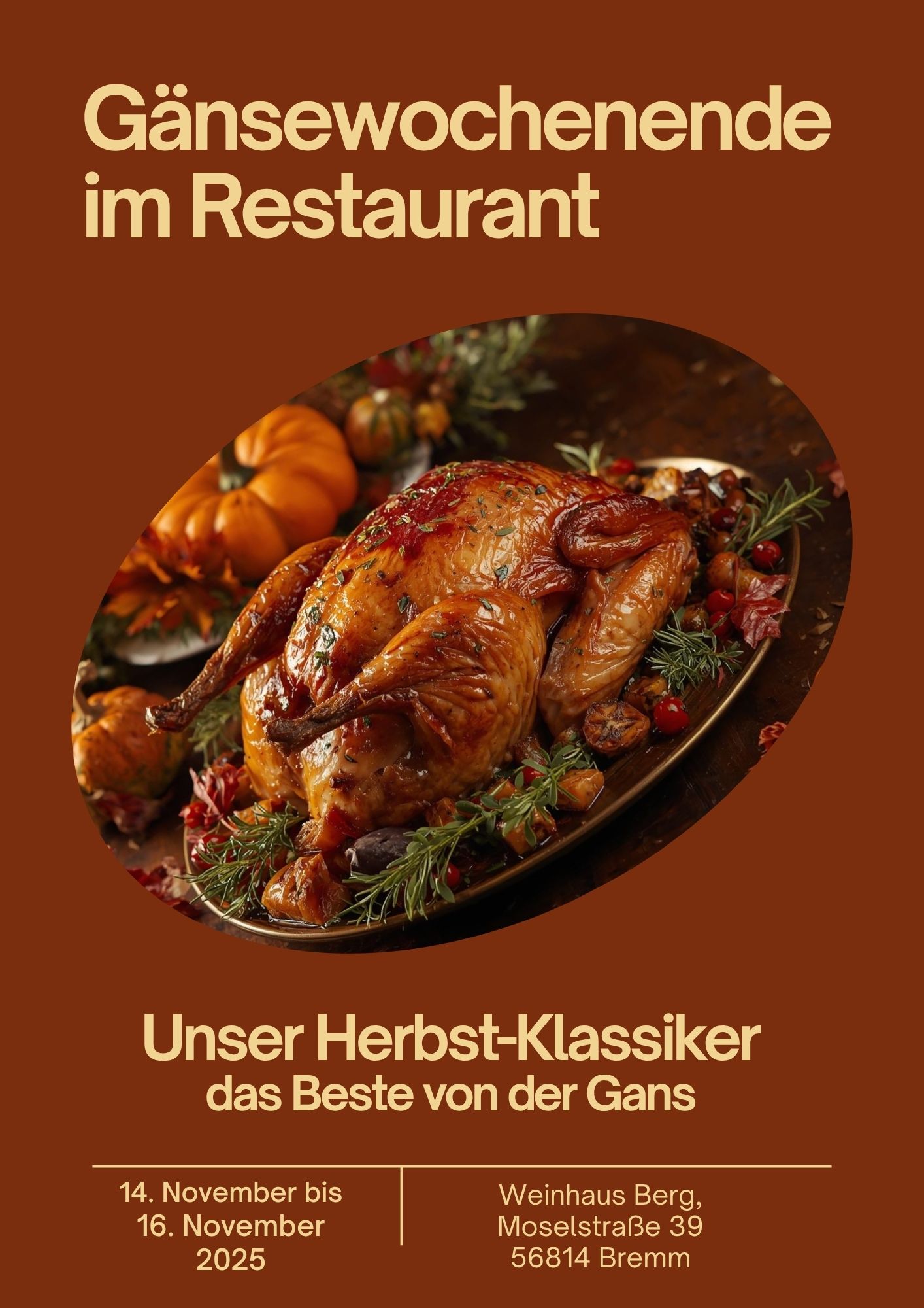 Gnsewochenende im Restaurant