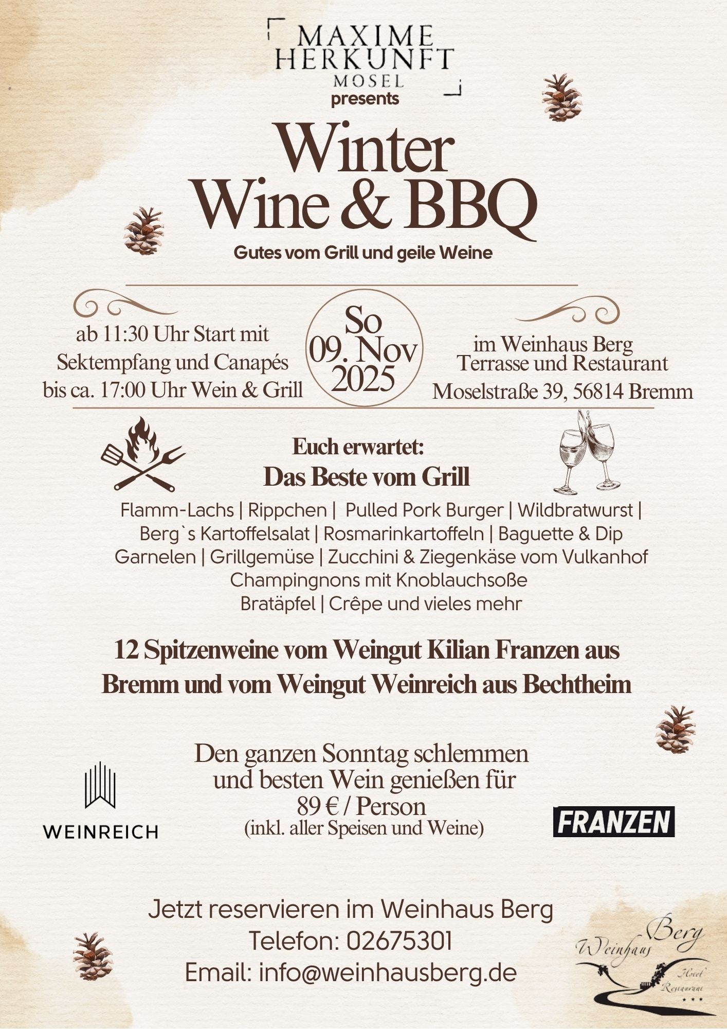 Werbung Winter BBQ